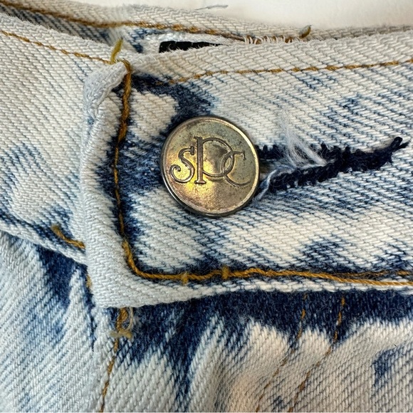 Vintage 80’s Paris Sport Club Iconic Acid Wash High Rise Mom Shorts Size 9 - Picture 4 of 8